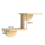 Cat Hammock Climbing Frame, Ladder Small Solid Wood Frame,Three-Layer 2