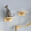 Cat Hammock Climbing Platform, Wall Small Solid Wood Frame A 7
