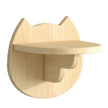 Katzenhängematte, Kletterplattform, Wand, kleiner Massivholzrahmen, A