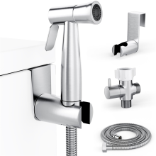 Bidet-Sprüher für die Toilette, Handbrause, Stoffwindel-Set – einfach zu installierender Edelstahl