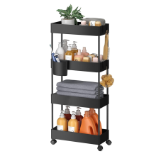 Carrello portaoggetti mobile a più livelli, scaffale portaoggetti sottile e mobile per cucina, bagno, soggiorno - Scaffale organizer salvaspazio A