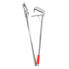 Pinza pieghevole, clip per rifiuti, lega di alluminio, maneggevolezza sicura, clip per rifiuti a forma di serpente in acciaio inossidabile dritto