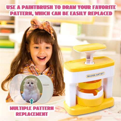 DIY Badge Maker Machine Kit - 48pcs for Personalized Decorations & Gifts 1