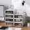 Stackable Plastic Organizer Box for Desktop, Makeup, Jewelry, Office Storage - Large Dustproof Container with Drawers 6