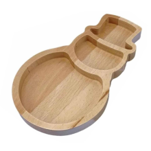 Holztablett, Weihnachts-Wursttablett aus Holz, kleines Käsetablett, Schneidebrett