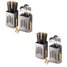 Porta bacchette da cucina, posate multifunzione, senza bisogno di forare, cucchiaio e forchetta da parete C