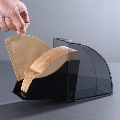 Hand Brewed Coffee Filter Paper Storage Box Fan-Shaped V01 Dustproof Rack B 2