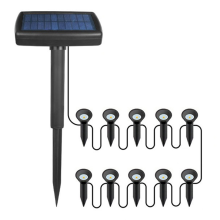 Luce da terra con altoparlante piccolo alimentato a energia solare, per esterni, percorsi, giardini, atmosfera, LED decorativi