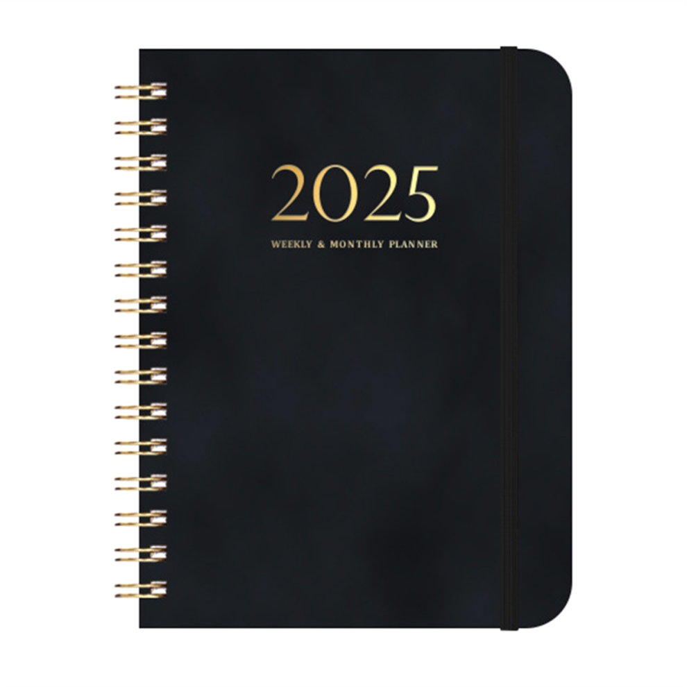 2025 Calendar 140 Pages Notebook Diary Plan Schedule Strapped Weekly (2025.1-2025.12)-image-OPC-PJSDQJ8-NEW