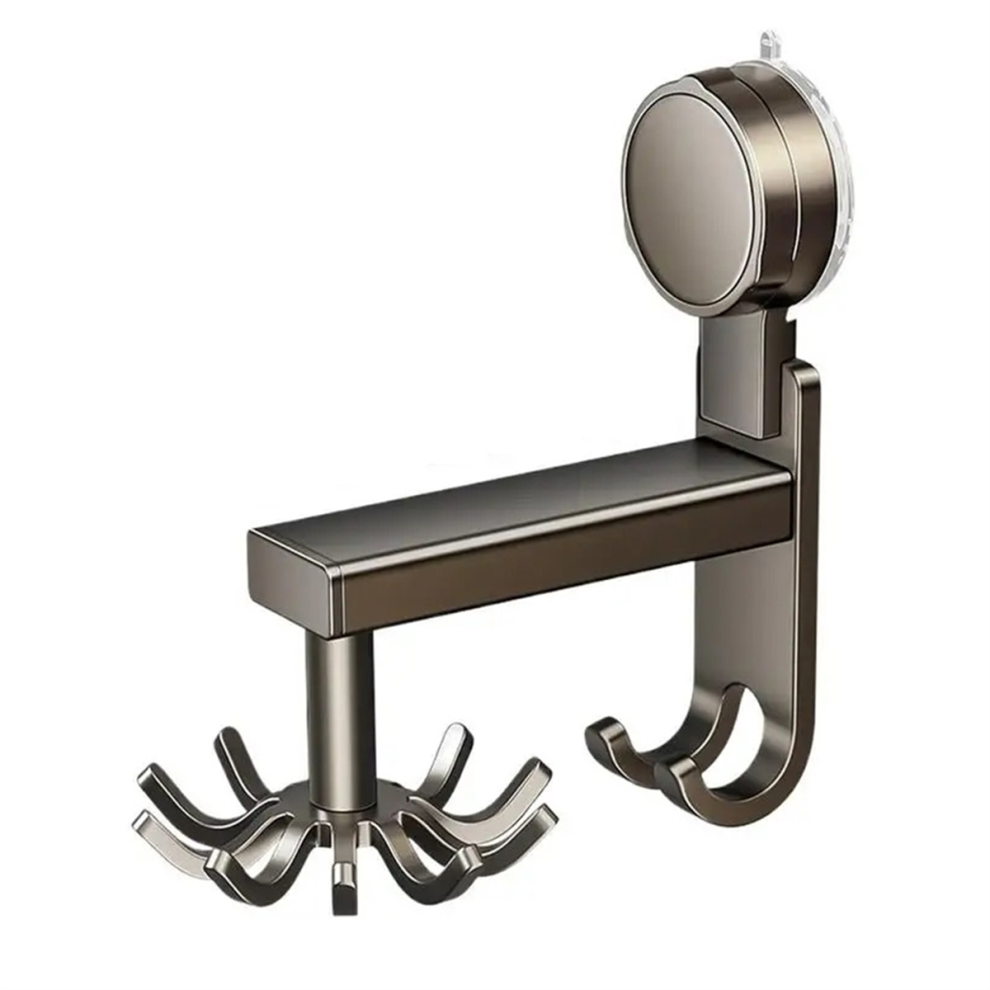 Exogio Kitchen Wall Organizer Multi-Purpose Non-Punch Rotary Hook Space Saving Hanger Utensils Tool Holder