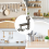 Kitchen Wall Organizer Multi-Purpose Non-Punch Rotary Hook Space Saving Hanger Utensils Tool Holder 6