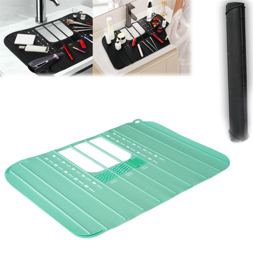 Foldable Sink Cover Mat Space Saving Bathroom Organizer Makeup Brush Cleaning B 1