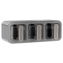 Wandmontierte Küchensalz-MSG-Würze-Aufbewahrungsbox für Zuhause, integriertes Mehrgitter-Glas-Set B