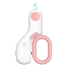 Pet Nail Clipper LED Light Cat Claw Beauty Scissors Puppy Accessories Pink
