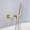 Set doccia con soffione per acqua calda e fredda a parete, colore argento 8