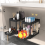 Organizer Rack, Sliding Cabinet Basket Drawer, Multi-Purpose Storage for Kitchen, Bathroom - Black 3