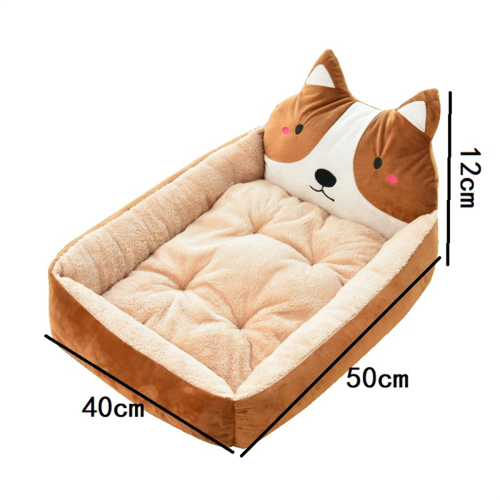 Winter Warm Dog Bed Small Cartoon Mat Cat 1