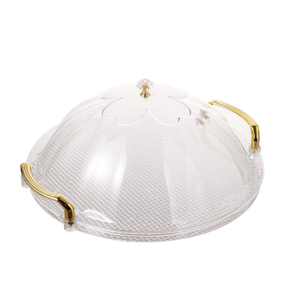 Exogio Cake Stand, Round Tray With Lid, Multipurpose Handle For Tea Breakfast Office Coffee Table Extra Large