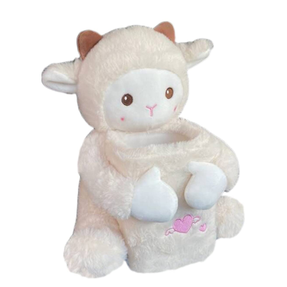 Car Tissue Box Bin 2-In-1 Cute Paper Inside The Decoration Animal Shape Storage 4851992977438