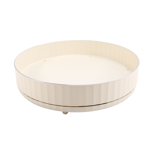 360 Rotating Spice Organizer Single Layer Tray Round Rack B 1