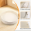 360 Rotating Spice Organizer Single Layer Tray Round Rack B 7