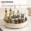360 Rotating Spice Organizer Single Layer Tray Round Rack B 4
