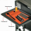 BBQ Oven Silicone Side Rack Mat Baking Tray Protection Drain Pad Black Stone Tool 3