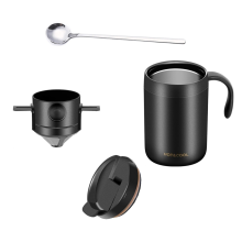 Handgewaschene Kaffeetasse, tropfende Isolierung, tragbares Brühset