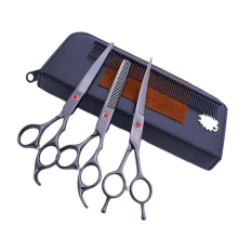 Pet Scissors Stainless Steel Dog Sheep Clipper Pack Grooming Supplies Gray