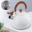 Bouilloire sifflante 3 L pour cuisinière, avec poignée 7