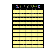 Game Scratch Off Poster for Couples Valentine'S Day Gift Wall Her and