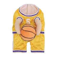 Dog Basketball Player Costume with Ball Funny Dress Up Sports Outfit Halloween Cosplay for Pets B