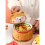 Large Ceramic Noodle Bowl with Lid - Easy Clean, High Capacity, Ideal for Dormitory Use, Includes Handle B 3
