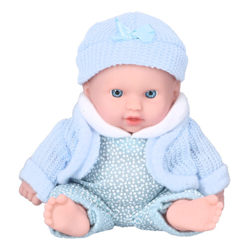 8 Inch Light SkinTone Baby Simulation Doll Play 2