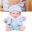 8 Inch Light SkinTone Baby Simulation Doll Play 12