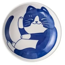 Ceramic Sauce Dishes, Japanese Style Cat Cartoon Pattern, Sushi Plate, Dessert Spice Tableware,Dining Table Dip Dish C