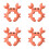 10pcs Pack Crab Shape Silicone Spatula Holder, Universal Rest, Multi-Functional Kitchen Tool 7