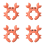 10pcs Pack Crab Shape Silicone Spatula Holder, Universal Rest, Multi-Functional Kitchen Tool 1