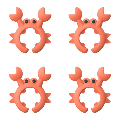 10pcs Pack Crab Shape Silicone Spatula Holder, Universal Rest, Multi-Functional Kitchen Tool