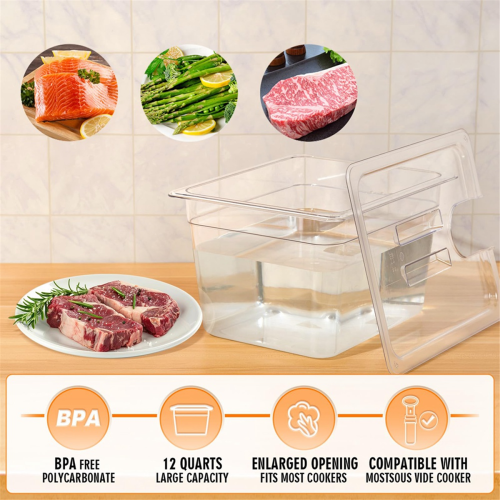 Slow Cooker Containers Tub Boxes Perforated Vacuum Kits Kitchen Tools 11L 2