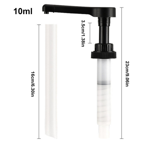 Pompa per sciroppo di caffè, pompa per flacone da 10 ml, pompa con ugello a pressione manuale, erogatore per pompa da caffè 1