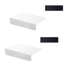 2pc Punching-Free Extension Plate Household Refrigerator Side Widening Storage Shelf Narrow 20x10cm White