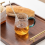 Wooden Tray Solid Wood Tea with Handle Household Storage S 5