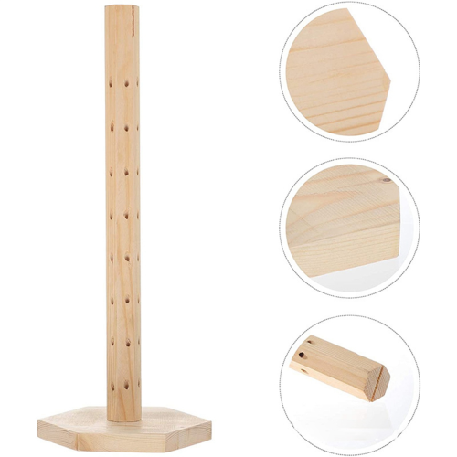 Lollipop Storage Container Wooden Stand Display Dessert Theme 2