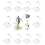 Assembled Action Model Stand Display Base Doll Toy 2