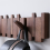 Wall-Mounted Coat Hanger Solid Wood Clothes Hook Door Rack Home Decoration Walnut 6 Hooks 2