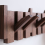 Wall-Mounted Coat Hanger Solid Wood Clothes Hook Door Rack Home Decoration Walnut 6 Hooks 4