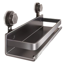 Mensola a ventosa per bagno - Mensola portaoggetti da parete per doccia, portaoggetti per la casa, design salvaspazio