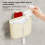 Suction Cup Plastic Wrap Storagebox Home Use Without Punching Storage Rack Large Capacity Wall-Mounted 3