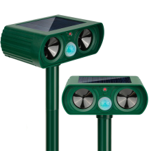 Solar Ultrasonic in Repellent Rat, Squirrel, Deer, Raccoon, Skunk, , Mole,Waterproof with Motion Detector